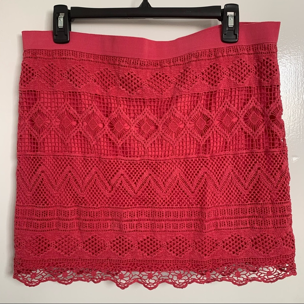 AEO Crochet Mini Skirt
